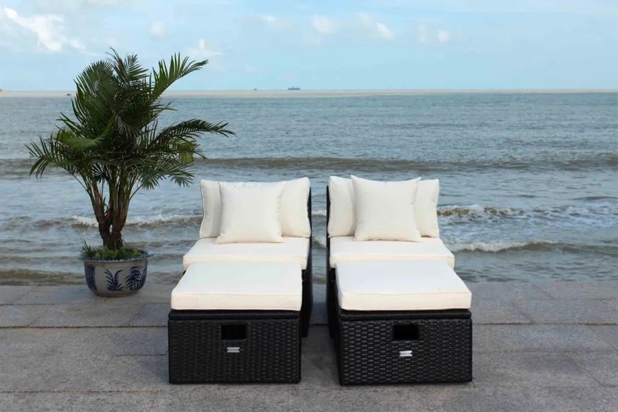 Giường tắm nắng Wicker WS033