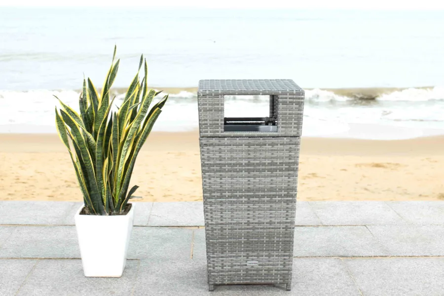 Thùng rác Wicker WS026